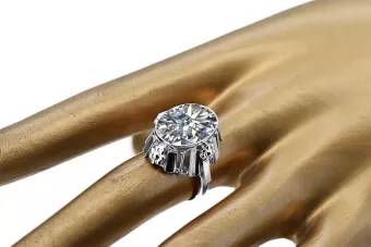 Anillo Vintage Circón Plata de ley 925 vrc043s